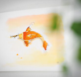 Aquarelle Poisson